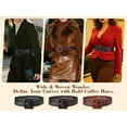thumbnail image 4 of SUOSDEY Women Wide Belts for Dresses,Ladies Woven Leather Waist Belt, 4 of 7