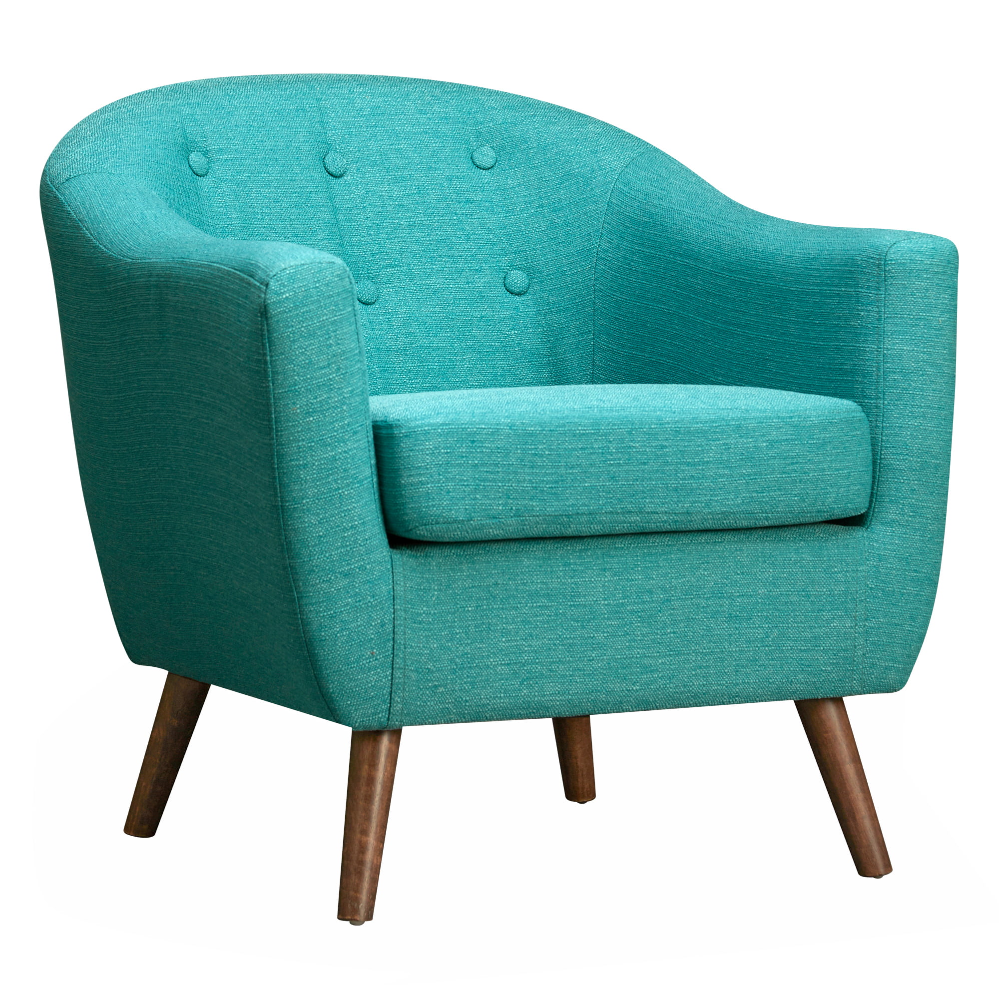 Edgemod Layna Midcentury Accent Chair in Turquoise