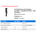 thumbnail image 2 of Front Right Strut and Coil Spring Assembly - Compatible with 2016 - 2020 Kia Optima 2017 2018 2019, 2 of 2