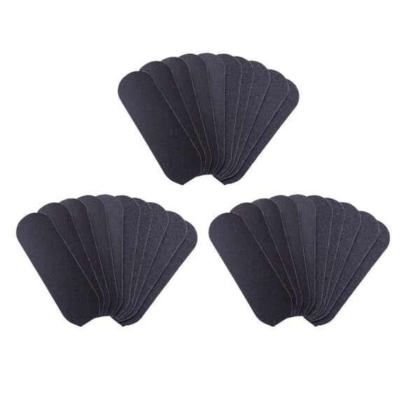 BRIGHTFUFU 50Pcs Foot Sandpaper Foot File Callus Cuticle Remover Tool Portable Sandpaper Pedicure Accesorios Negro