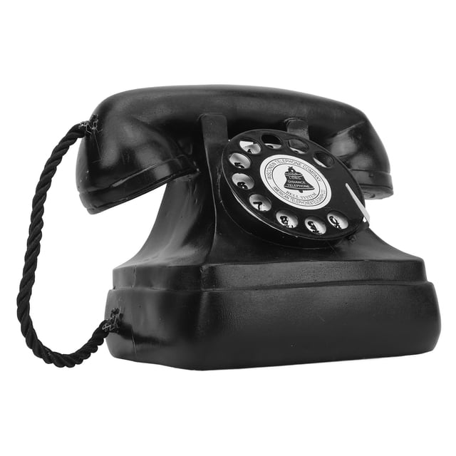 Retro Telephone Model, Gift Photo Props Delicate Resin Telephone Model Vintage for Hotel