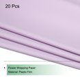 thumbnail image 3 of Uxcell Flower Wrapping Paper Waterproof Floral Wrap Bright Purple 22.8 x 22.8 Inch Used for DIY Bouquet Packaging 20 Pcs, 3 of 7