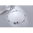thumbnail image 5 of Pulsera Tobillera Mujer Colgante Plata Esterlina Cadena Tobillo Ajustable 20cm JAMW Sencillez, 5 of 5