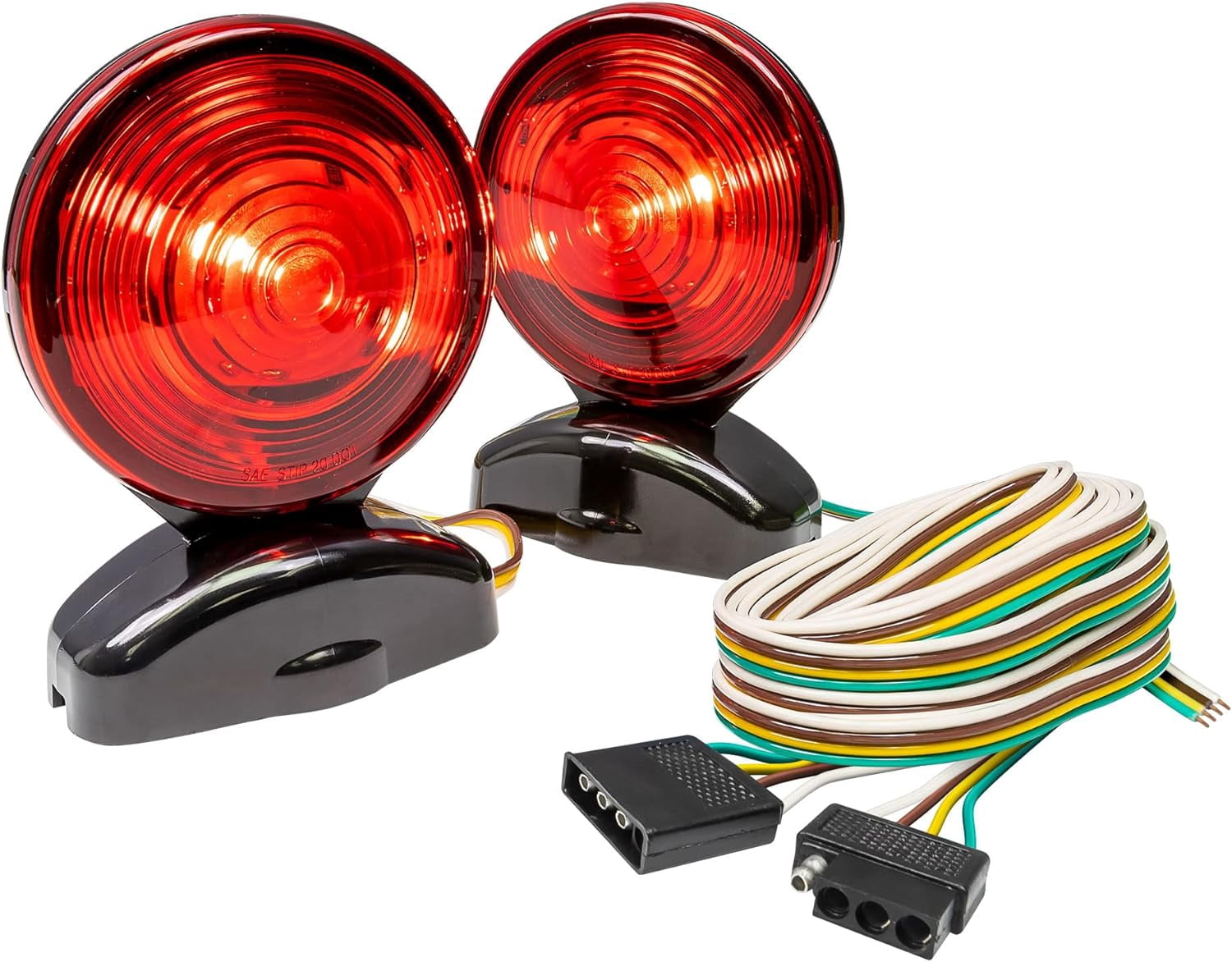 LifeSupplyUSA LED Volt Magnetic Towing Trailer Tow Light Tail Light Haul Kit for Auto, Boat, RV, Trailer
