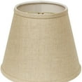 thumbnail image 4 of 8" Dark Wheat Hardback Empire Linen Lampshade, 4 of 6
