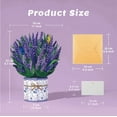 thumbnail image 3 of ‌Lavender Bouquet Pop-Up Greeting Card for Mother’s Day, Birthday, Sympathy – Foldable 3D Flower Card with Envelope, Handmade Texture Gift for Women, Mom, Wife, Valentines, Anniversary, 3 of 8