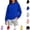 Blue, variant on YOUYEDIAN Hoodies for Teen Girls Casual Fleece Hooded Sweatshirt Fall Winter Oversized Long Sleeve Hoodie
