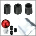 thumbnail image 6 of J2 Engineering J2-SK-010-RD Universal Fits 6-Speed Manual Transmission 2-Pc Ball Teardrop Style Shift Knob & Thread Adapters Red, 6 of 6