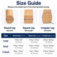 thumbnail image 3 of 16 pcs Chair Leg Protectors for Hardwood Floors, Silicone Felt Furniture Pads Non Slip, Free Moving Table Leg Covers, Stool Leg Protectors Caps (Large fit : 1.3" - 2"), 3 of 6