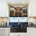 thumbnail image 5 of GZHJMY Highland Cow Half Window Tier Curtains 24 Inch Blackout Thermal Insulating Kitchen Linen Tier Curtains for Kitchen,Bathroom,Cafe, 5 of 7