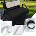thumbnail image 5 of Golf Cart Seat Covers for 2 Seater, Black Soft Microfiber Cart Seat Towel Blanket, Pure Black Absorbent Breathable Non Slip Bench Seats Protector for Golf Course 51"x31", 5 of 9