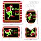 thumbnail image 4 of Juego de 4 cortinas de ducha navideñas con alfombras, tapa de inodoro y alfombrilla de baño, decoración de baño de invierno, juego de accesorios., 4 of 6