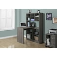 thumbnail image 3 of Monarch Specialties Computer Desk, Home Office, Bookcase, Corner, Storage Shelves, Left, Right Set-up, L Shape, Work, Laptop, Laminate, Brown, Contemporary, Modern, 3 of 3