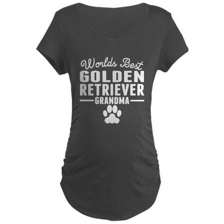

CafePress - World s Best Golden Retriever Grandma Maternity T - Maternity Dark T-Shirt