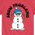 thumbnail image 3 of Instant Message - Snowman Snow Problemo Christmas - Toddler & Youth Short Sleeve Graphic T-Shirt, 3 of 6