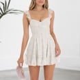 thumbnail image 3 of Vestido de gasa floral para mujer Vestido vintage sin espalda Cremallera Estilo Y2K Traje diario Hugtrwg Para estrenar, 3 of 9