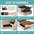 thumbnail image 4 of Escaleras para perros COZY KISS, 4 escalones más anchas con espacio de almacenamiento para 82 kg, co, 4 of 9