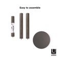 thumbnail image 3 of Umbra Flapper Coat Rack,Grey, 3 of 8