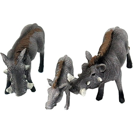 HHHC African Jungle Animals Toy Warthogs Figure Realistic Plastic