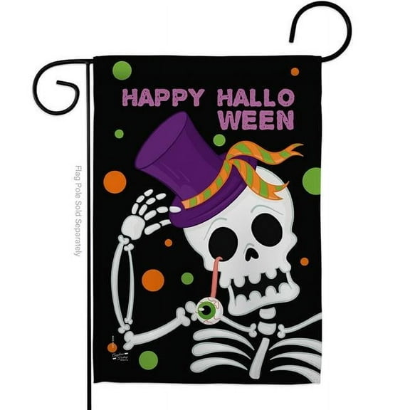 Angeleno Heritage G135262-BO 13 x 18.5 in. Happy Halloween Garden Flag with Fall Double-Sided Decorative Vertical Flags House Decoration Banner Yard Gift