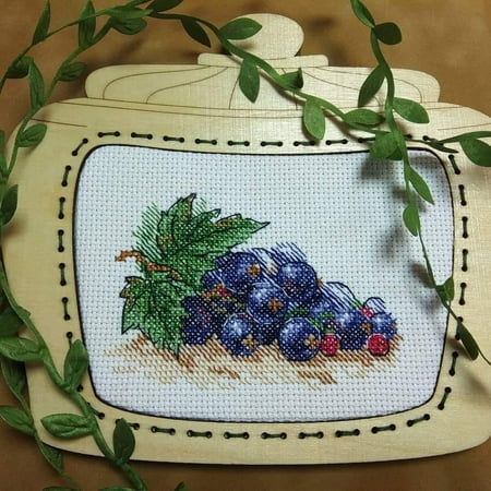 UPC: 4627167301236 | Ripe Currant SM-514 Counted Cross-Stitch kit on White AIDA by MP Studia