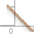 thumbnail image 4 of Solid 14K Rose Gold 0.9mm Ropa with Spring Ring Lock Chain - 16", 4 of 8