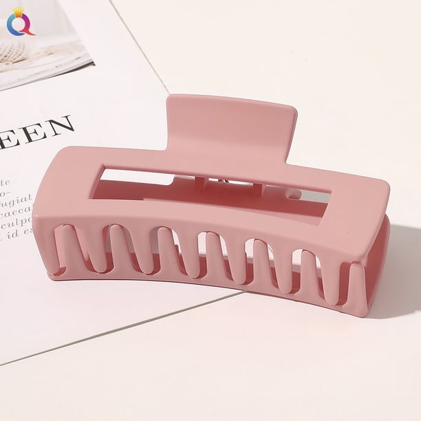 Pinzas grandes para el pelo, pinzas mate para el pelo, pinzas cuadradas antideslizantes para mujeres y niñas, pinzas bonitas, accesorios de peinado para regalar.