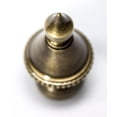 thumbnail image 3 of Beaded Knob Finial Antique Brass 1.5"h, 3 of 4