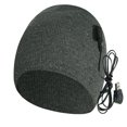 thumbnail image 1 of Bonnets Chauffants Tricotés Hommes Femmes Couvre-Chefs pour la Randonnée à Vélo (Gris), 1 of 7