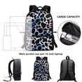 thumbnail image 6 of KUIFORTI Girls Cute Schoolbag 17 inch Blue Tie Dye Cow Print Stationery Schoolbag with Adjustable Strap and Compartment Study Accessories Organizer Bookbag, 6 of 6