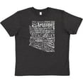 thumbnail image 3 of Inktastic Arizona Word Salad- State Outline Youth T-Shirt, 3 of 5
