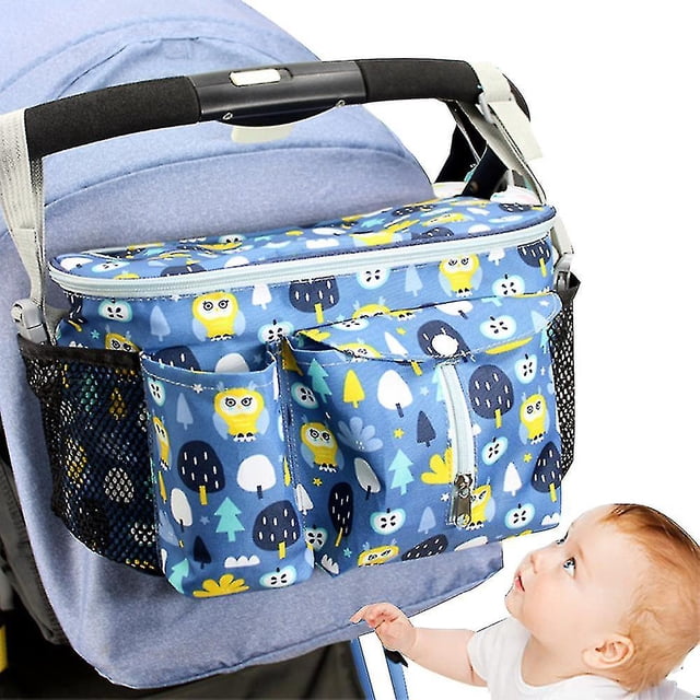 Bolsa organizadora para cochecito de bebé para mamá, multifuncional, gran capacidad, 31 x 20 x 15 cm