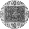 thumbnail image 1 of Ahgly Company Indoor Round Abstract Gray Modern Area Rugs, 5' Round, 1 of 4