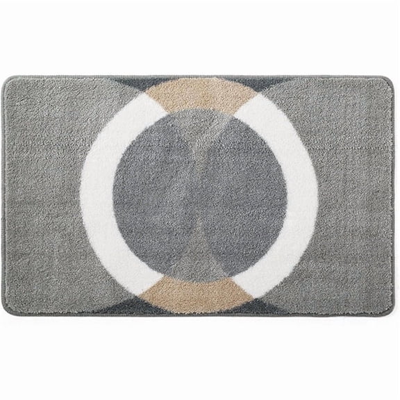 Absorbent Microfiber Bathroom Floor Mats, Non-Slip Thick Bath Rugs for Shower & Bathtub, Machine Washable Bedroom Door Mats