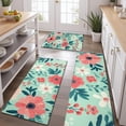 thumbnail image 2 of Pioneer Flower Floral Print Pattern Kitchen Rugs Sets Of 3,Kitchen Runner Rugs Non Skid Washable,Decorative Kitchen Floor Mats for Kitchen,Sink,Laundry,17"x30"+ 17"x47" + 17"x59", 2 of 6