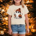 thumbnail image 2 of TOWED22 Toddler Girls Boys Halloween Shirts Graphic T Shirt Tee Short Sleeve Halloween Tops Fall Tee for Kids, 2 of 7