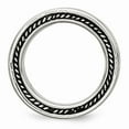 thumbnail image 2 of Stainless Steel Polished and Antiqued 9mm Band Size: 12; for Adults and Teens; for Women and Men, 2 of 6