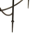 thumbnail image 3 of Saltoro Sherpi 24 Inch Round Mirrored Side Table with Metal Base, Nickel, 3 of 3