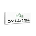 thumbnail image 3 of Stupell Industries On Lake Time Phrase Typography Pine Tree Doodle Canvas Wall Art, 48 x 20, Design by Jaxn Blvd., 3 of 5