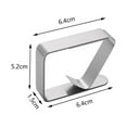 thumbnail image 3 of Pinzas para manteles de exterior de acero inoxidable flexibles para un uso fácil en picnics, cenas con facilidad en bodas, bufés, cenas, campamentos (12 piezas), 3 of 6