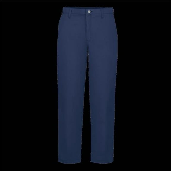 Bulwark PLW2NV-33-34 Mens Midweight Excel FR ComforTouch Work Pant, Navy - Size 33 - 34 in. Inseam