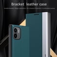 thumbnail image 4 of Thin Slim Flip Case for Xiaomi Redmi A1 with Stand, Business PU Leather Shockproof Protective Phone Cover Case for Xiaomi Redmi A1 CX Black, 4 of 11