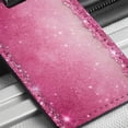thumbnail image 6 of Pink Faux Glitter Faux Leather Travel Luggage Tag, 6 of 7