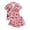 czb# Pink304, variant on CUZIBR Girls Outfits Sets Halloween Pumpkin Bat Cat Print Lapel Button Short Sleeve Pajama Top Matching Shorts Two Piece Kids Sleepwear Set,Pink,7-8 Years