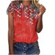 thumbnail image 1 of Blusa suelta con cuello redondo y manga corta para mujer a la moda para adultos Pompotops hfajkhk129409, 1 of 6