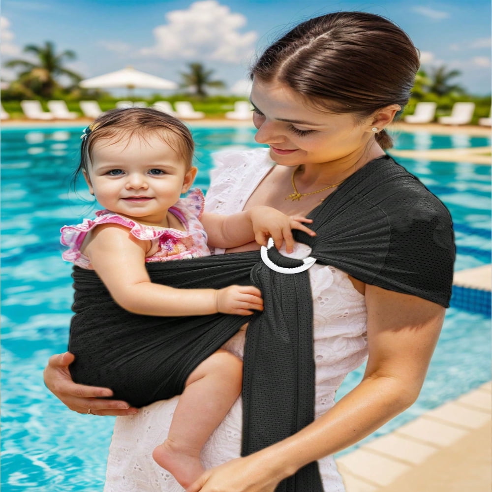 Lindbes 1pc Baby Water Ring Sling Carrier Lightweight Breathable Mesh Baby Wrap For Infant Newborn Kids And Toddlers Perfect For Summer Swimming P