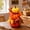 A#143, variant on 3-Tier Stacked Artificial Pumpkin Decor White Orange Red Harvest Tabletop Centerpiece with Maple Leaves Berries Thanksgiving