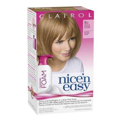 Clairol Nice 'N Easy Color Blend Foam Hair Color 8G Medium Golden