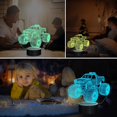 thumbnail image 5 of YSTIAN Monster Trucks Night Light, Monster Trucks Pica 3D Illusion Lamp for Kids, 16 Colors Changing with Remote Control & Timer, Creative Birthday Xmas Gifts for Kids Boys Bedroom Decor, 5 of 9