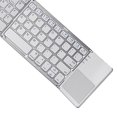 thumbnail image 3 of Matsuzay Venta caliente Mini Bluetooth Teclado de carga USB Panel táctil Inalámbrico Plegable Teclado delgado PC Tableta portátil Juegos de teclado y mouse para computadora Blanco 30.2*9.7*0.9 CM, 3 of 4